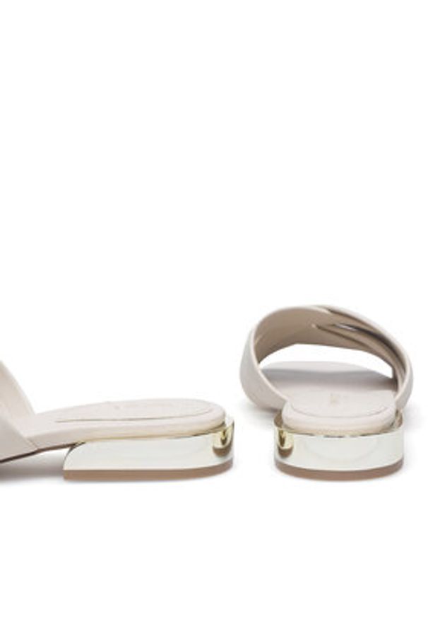 Nine West Klapki JF2220-1 Beżowy. Kolor: beżowy. Materiał: syntetyk