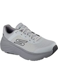 skechers - Adidasy Skechers Max Cushioning Endea, Mężczyźni. Kolor: szary. Materiał: materiał. Sport: fitness #1