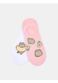 Sinsay - Prążkowane skarpetki 2 pack Pusheen the Cat - wielobarwny. Materiał: prążkowany #1