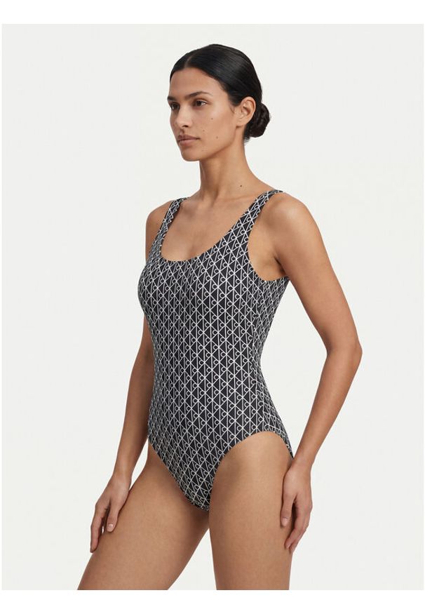 Calvin Klein Swimwear Strój kąpielowy LV00Q61205 Czarny. Kolor: czarny. Materiał: syntetyk