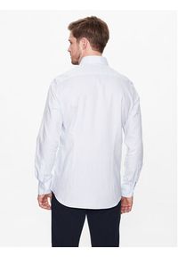 TOMMY HILFIGER - Tommy Hilfiger Koszula Oxford Print MW0MW30634 Biały Slim Fit. Kolor: biały. Materiał: bawełna. Wzór: nadruk
