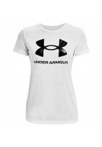 Under Armour - Damska Koszulka Z Grafiką Live Sportstyle. Kolor: biały