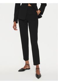 Marella Chinosy Gemma 2423786054 Czarny Slim Fit. Kolor: czarny. Materiał: wiskoza