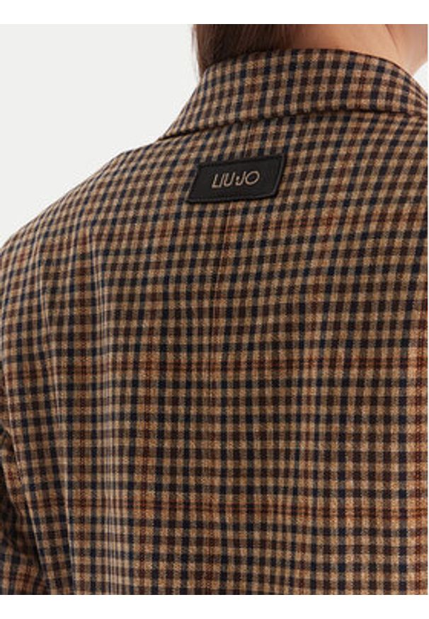 Liu Jo Marynarka MF5158 T4335 Brązowy Regular Fit. Kolor: brązowy. Materiał: syntetyk
