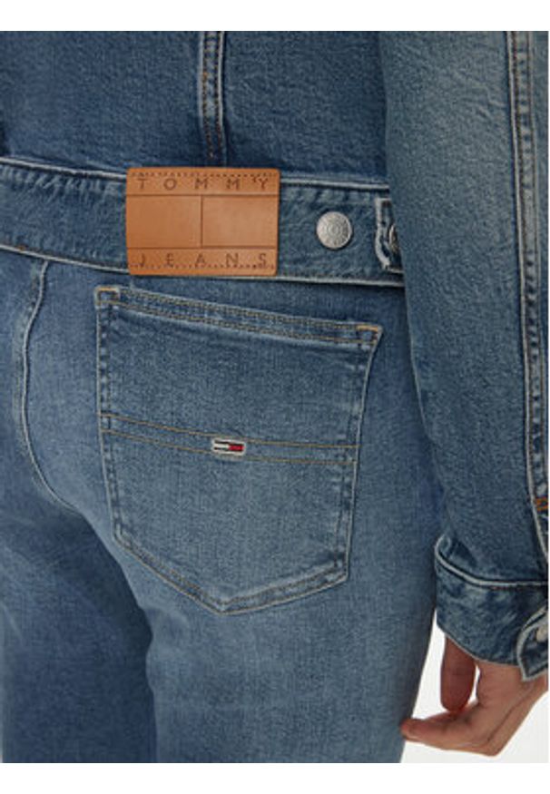 Tommy Jeans Kurtka jeansowa Classic DW0DW19858 Niebieski Regular Fit. Kolor: niebieski. Materiał: bawełna