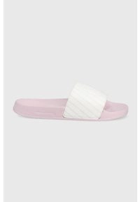 Pepe Jeans klapki Slider Hayden damskie kolor różowy. Kolor: różowy. Materiał: materiał, guma