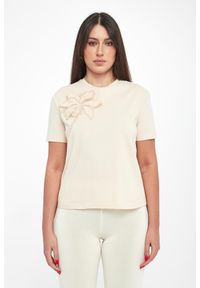 Twinset Milano - T-shirt damski z haftem TWINSET. Wzór: haft #3
