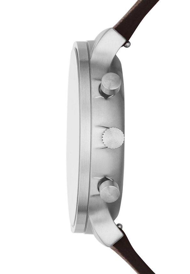 Skagen - Zegarek SKW6765. Kolor: srebrny. Materiał: skóra, materiał