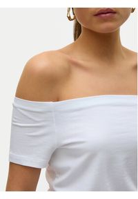 Vero Moda Bluzka Panda 10325598 Biały Regular Fit. Kolor: biały. Materiał: bawełna #5