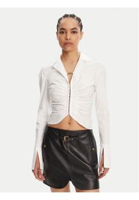 Versace Jeans Couture Koszula 78HAL203 Biały Slim Fit. Kolor: biały. Materiał: bawełna