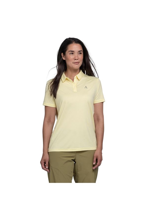 SCHÖFFEL - Koszulka polo damska Schöffel Circ Tauron. Typ kołnierza: polo. Kolor: żółty