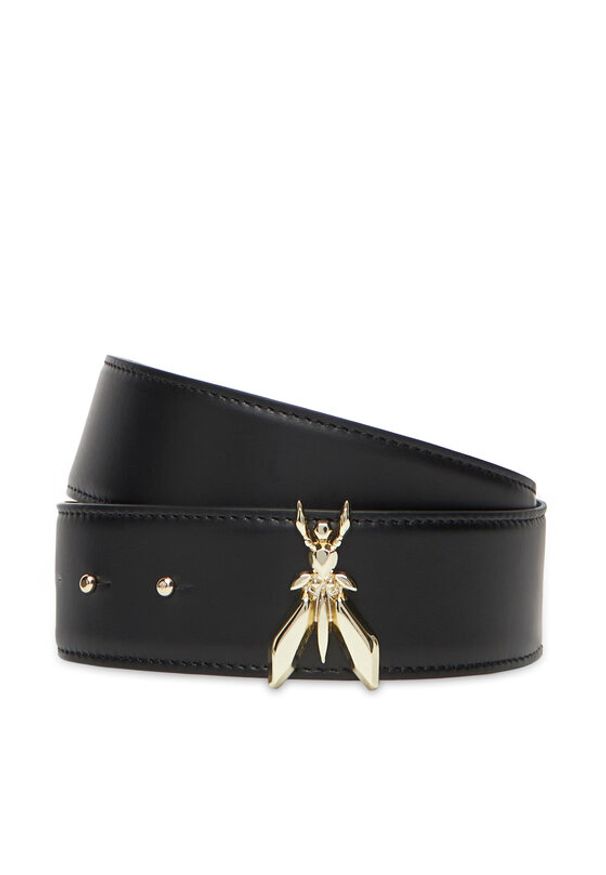 Patrizia Pepe Pasek Damski 8W0051/L048-K118 Czarny. Kolor: czarny. Materiał: skóra