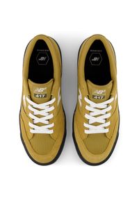 Buty męskie New Balance Numeric UN417CWB – brązowe. Kolor: brązowy. Materiał: materiał, zamsz, syntetyk, dresówka, guma. Szerokość cholewki: normalna. Wzór: nadruk #3