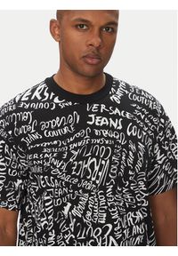 Versace Jeans Couture T-Shirt 78GAH6R0 Czarny Regular Fit. Kolor: czarny. Materiał: bawełna #3