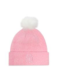 New Era Czapka New York Yankees Chenille Beanie 60284837 Różowy. Kolor: różowy. Materiał: poliester #1