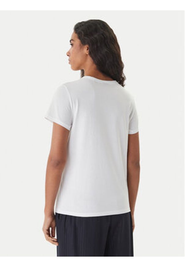 BOSS T-Shirt Eventsa11 50562055 Écru Slim Fit. Kolor: kremowy. Materiał: bawełna