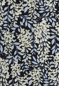 Born2be - Granatowa Bawełniana Sukienka z Bufiastymi Rękawami z Gumką w Talii i Falbaną Vimaliana. Okazja: na spacer, na co dzień. Typ kołnierza: dekolt w kształcie V. Kolor: niebieski. Materiał: bawełna. Styl: casual, elegancki, klasyczny #6