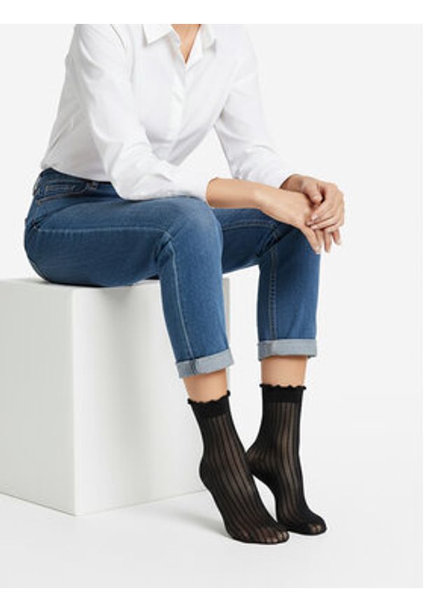 Nine West Skarpety długie CEO_AS_NW_01_Z_AW25 (3-PACK) Czarny. Kolor: czarny. Materiał: poliamid, nylon