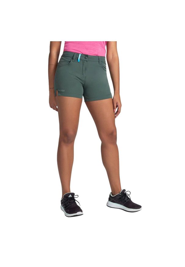 Szorty damskie Kilpi BREE-W. Kolor: zielony. Materiał: nylon. Sezon: lato. Sport: turystyka piesza