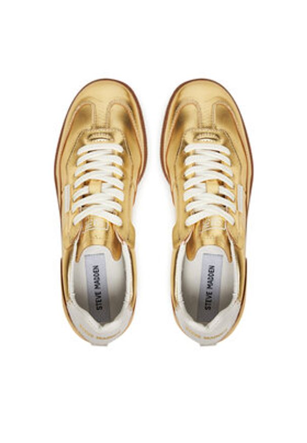 Steve Madden Sneakersy Emporia SM11003419 Złoty. Kolor: złoty. Materiał: skóra