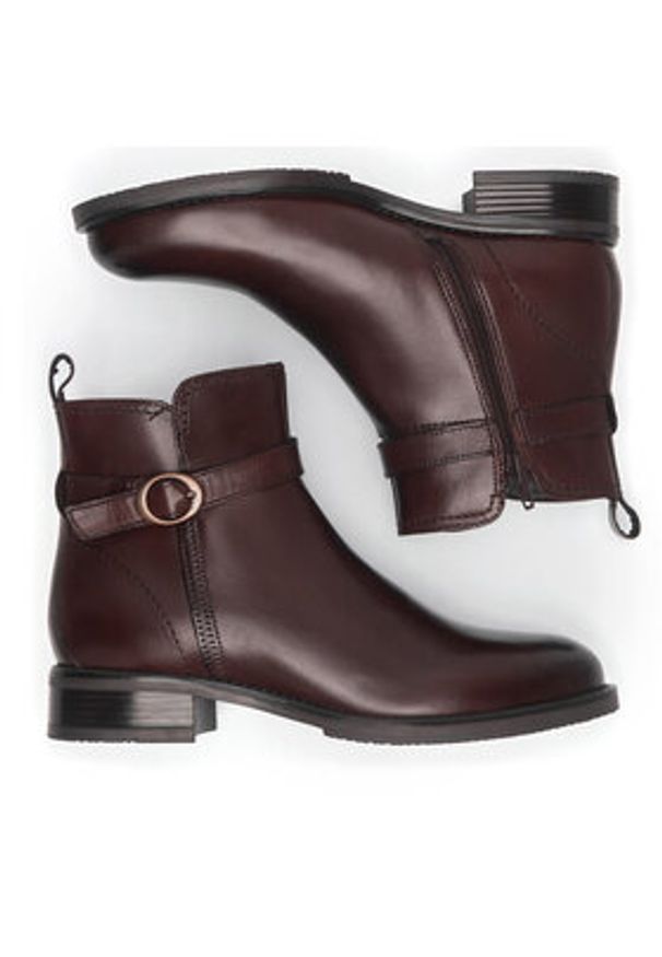 Lasocki Botki WB-DAFFY-44 Brązowy. Kolor: brązowy. Materiał: skóra