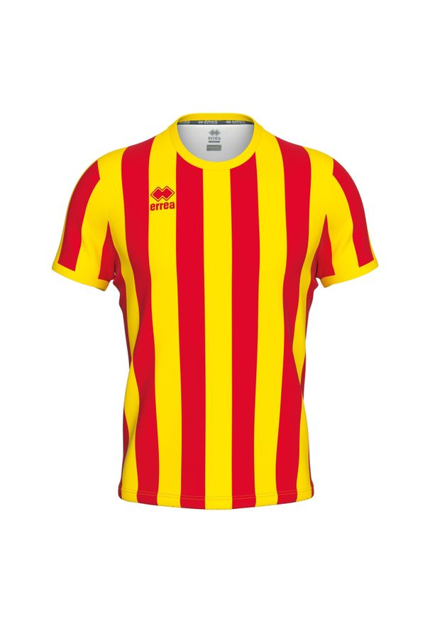 ERREA - Koszulka Errea Strip. Kolor: czerwony, wielokolorowy, żółty. Sport: piłka nożna