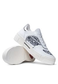 Sneakers'y damskie białe Love Moschino JA15605G0EJG110A. Kolor: biały. Wzór: kolorowy #1