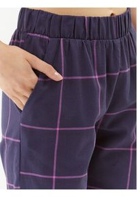 Triumph Spodnie piżamowe Mix & Match Tapered Trouser Flannel 01 X 10216530 Granatowy Regular Fit. Kolor: niebieski. Materiał: bawełna #3
