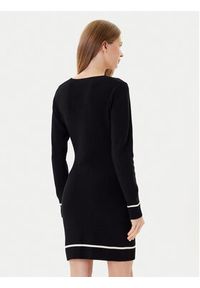 Liu Jo Sukienka dzianinowa TF5253 MS63L Czarny Regular Fit. Kolor: czarny. Materiał: wiskoza #3