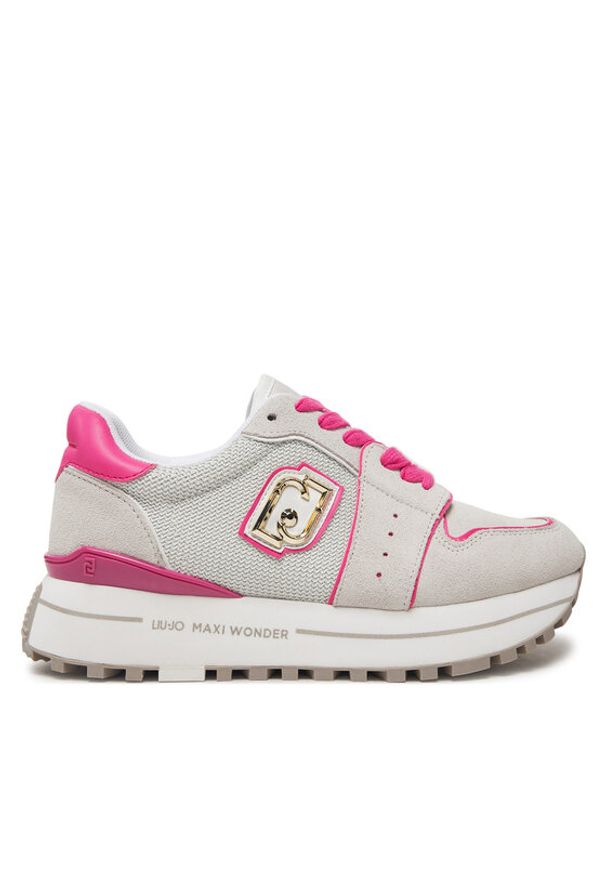 Liu Jo Sneakersy Maxi Wonder BA5029 PX027 Szary. Kolor: szary. Materiał: zamsz, skóra