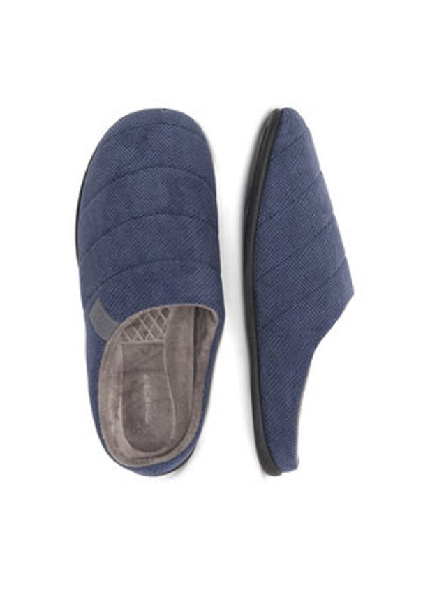 Home & Relax Kapcie P3056501 Granatowy. Kolor: niebieski. Materiał: materiał