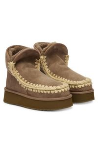 Mou Śniegowce MU.FW681010A Szary. Kolor: szary. Materiał: zamsz, skóra #2
