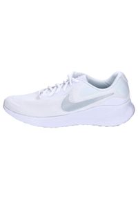 Homme Nike FB2207 Blanc Nike. Zapięcie: sznurówki. Kolor: biały, szary, wielokolorowy. Materiał: syntetyk, tkanina, materiał. Szerokość cholewki: normalna. Sport: bieganie