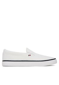 TOMMY HILFIGER - Tommy Hilfiger Tenisówki Th Hi Vulc Core Low Ii Slipon FM0FM05514 Biały. Kolor: biały. Materiał: materiał