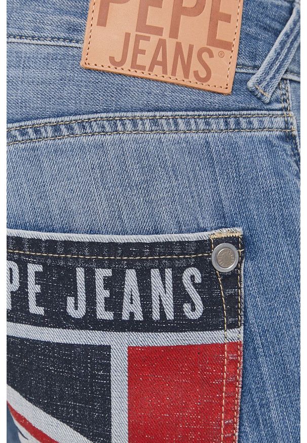 Pepe Jeans Szorty męskie. Okazja: na co dzień. Kolor: niebieski. Materiał: tkanina. Wzór: gładki. Styl: casual