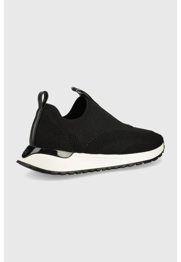 Michael Kors sneakersy Miles kolor czarny. Nosek buta: okrągły. Kolor: czarny. Materiał: guma. Obcas: na obcasie. Wysokość obcasa: niski