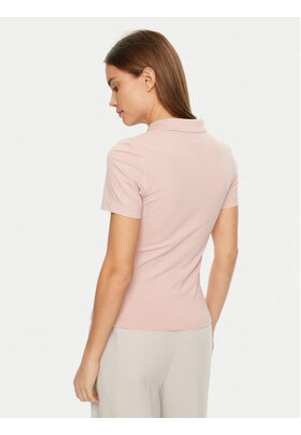 TOMMY HILFIGER - Tommy Hilfiger Polo 1985 WW0WW43225 Różowy Slim Fit. Typ kołnierza: polo. Kolor: różowy. Materiał: bawełna