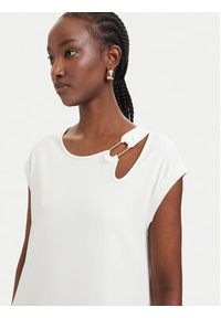 Liu Jo Sport Sukienka codzienna TA6237 J3855 Kremowy Relaxed Fit. Okazja: na co dzień. Kolor: kremowy. Materiał: bawełna. Typ sukienki: proste, sportowe. Styl: sportowy, casual #5