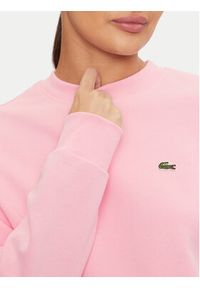 Lacoste Bluza SF9202 Różowy Regular Fit. Kolor: różowy. Materiał: bawełna