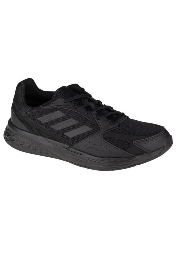 Adidas - Buty adidas Response Run M FY9576 czarne. Kolor: czarny. Materiał: guma, syntetyk, materiał. Szerokość cholewki: normalna. Model: Adidas Cloudfoam. Sport: bieganie