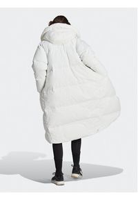 Adidas - adidas Płaszcz zimowy Big Baffle Down Coat HN9939 Biały Loose Fit. Kolor: biały. Materiał: syntetyk. Sezon: zima #4