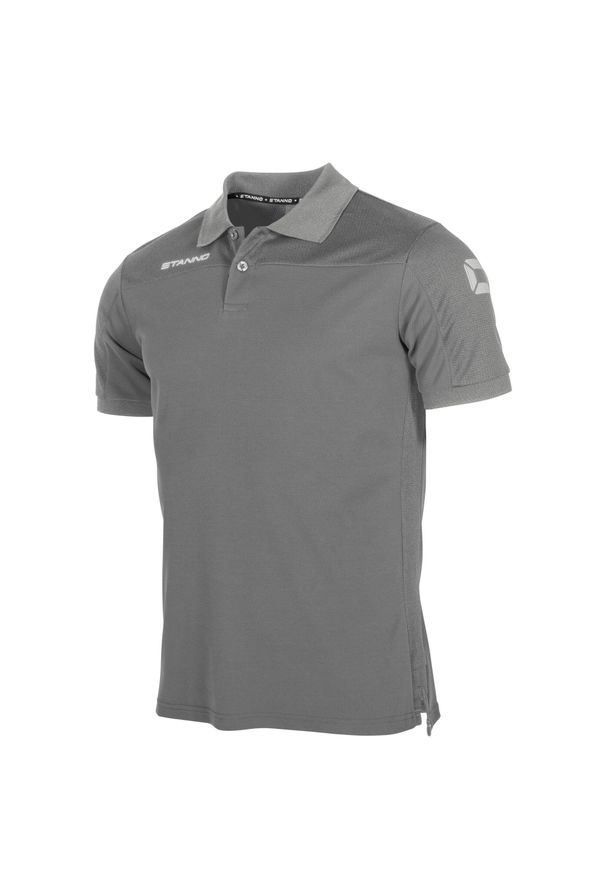 STANNO - Polo Stanno Pride. Typ kołnierza: polo. Kolor: szary. Materiał: poliester. Styl: elegancki