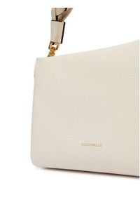 Coccinelle Torebka BOHEME GRANA DOUBLE Biały. Kolor: kremowy. Materiał: skórzane #4