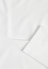 Renee - Biała Bluzka z Elastycznego Materiału o Kwadratowym Dekolcie z Wiskozą Nemosa. Typ kołnierza: dekolt kwadratowy. Kolor: biały. Materiał: wiskoza, materiał. Długość rękawa: długi rękaw. Długość: długie #6