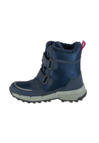 Kappa - Buty zimowe dziewczęce, Flake II Tex K. Kolor: niebieski. Sezon: zima. Styl: sportowy