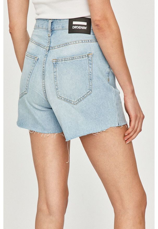 Dr. Denim - Szorty jeansowe. Okazja: na co dzień. Kolor: niebieski. Materiał: jeans, denim. Styl: casual