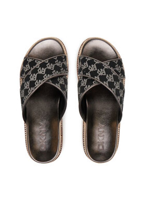 DKNY Espadryle K1564874 Czarny. Kolor: czarny. Materiał: materiał