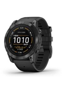 GARMIN - Garmin Epix Pro Gen 2 51 mm czarny z czarnym paskiem. Rodzaj zegarka: cyfrowe. Kolor: czarny. Styl: sportowy, casual, militarny