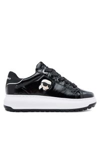Karl Lagerfeld - KARL LAGERFELD Sneakersy KL67531 Czarny. Kolor: czarny. Materiał: skóra