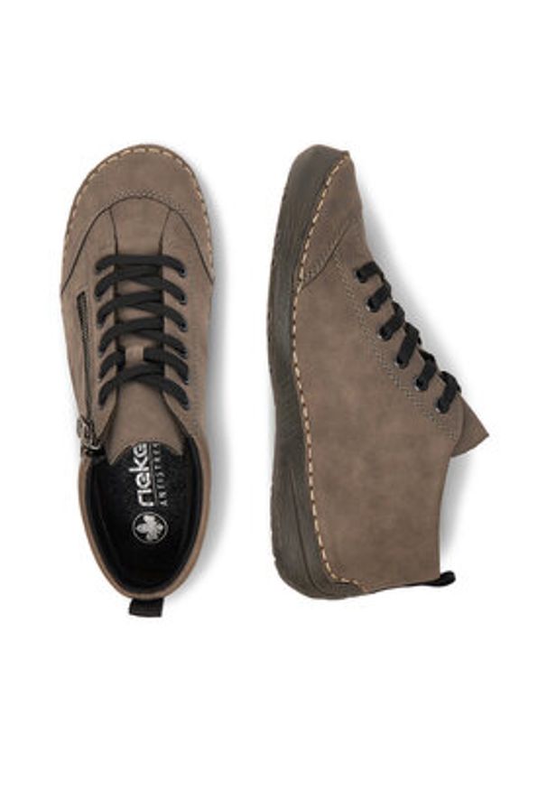 Rieker Półbuty 52514-42 Szary. Kolor: szary. Materiał: syntetyk, materiał